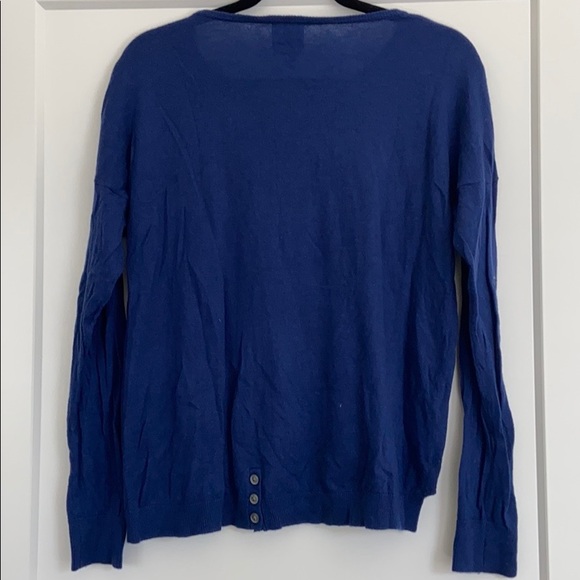 C&C California Blue Cashmere Wool Blend Sweater M - Picture 3 of 6